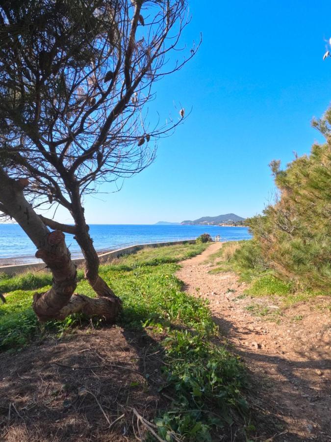 Appartement Hyeres - Costebelle Duplex Vue Mer Balcon Residence Privee Parking - Marie Caroline Exterior photo